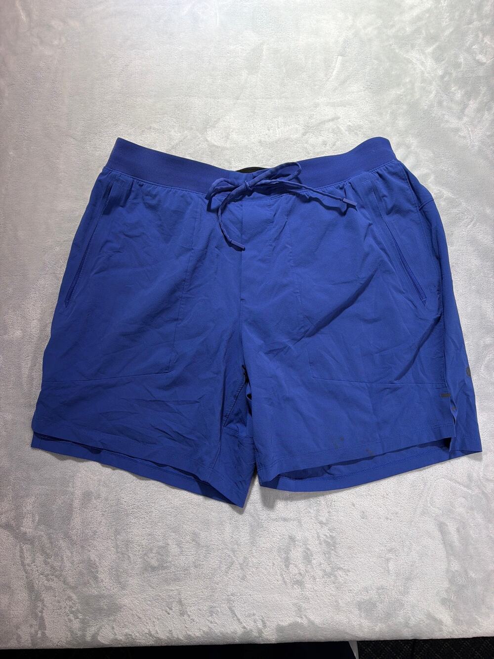 Lululemon Pace Breaker 9" Linerless Athletic Shorts Blue Purple Men's XL